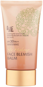 Welcos~Омолаживающий ВВ-крем~Lotus BB No Make Up Face Blemish Balm SPF30 PA++