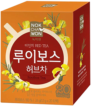 Nokchawon~Красный чай Ройбуш в пакетиках (Корея)~Rooibos Red Tea