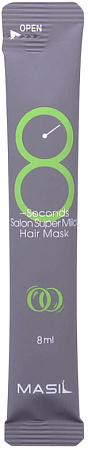 Masil~Интенсивная маска для поврежденных волос, 8мл~8 Seconds Salon Super Mild Hair Mask 