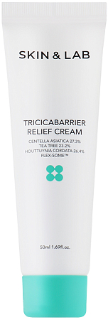 Skin&Lab~Восстанавливающий крем с экстрактом центеллы~Tricicabarrier Relief Cream